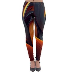 Swirls Abstract Watercolor Colorful Lightweight Velour Leggings by Ravend