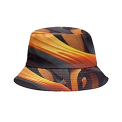 Swirls Abstract Watercolor Colorful Inside Out Bucket Hat by Ravend