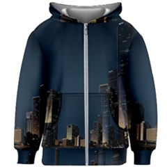 Skyline Brisbane Sunset Downtown Kids  Zipper Hoodie Without Drawstring