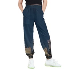 Skyline Brisbane Sunset Downtown Kids  Elastic Waist Pants