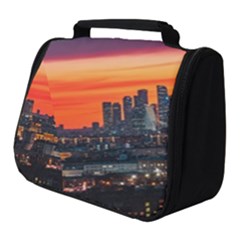 Downtown Skyline Sunset Buildings Full Print Travel Pouch (small)