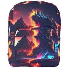 Mountain Color Colorful Love Art Full Print Backpack