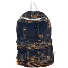 Skyscrapers Buildings Skyline Foldable Lightweight Backpack by Ravend