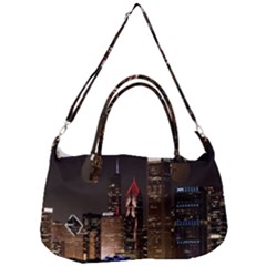 Chicago City Architecture Downtown Removal Strap Handbag