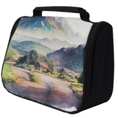 Countryside Trees Grass Mountain Full Print Travel Pouch (big)