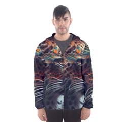 Leopard Feline Artwork Art Fantasy Men s Hooded Windbreaker