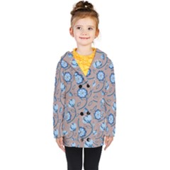 Flower Kids  Double Breasted Button Coat