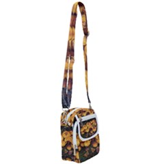 Orange Mushrooms In Patagonia Forest, Ushuaia, Argentina Shoulder Strap Belt Bag by dflcprintsclothing