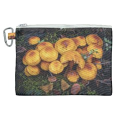 Orange Mushrooms In Patagonia Forest, Ushuaia, Argentina Canvas Cosmetic Bag (xl) by dflcprintsclothing