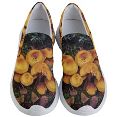 Orange Mushrooms In Patagonia Forest, Ushuaia, Argentina Women s Lightweight Slip Ons by dflcprintsclothing