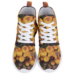 Orange Mushrooms In Patagonia Forest, Ushuaia, Argentina Women s Lightweight High Top Sneakers by dflcprintsclothing