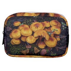 Orange Mushrooms In Patagonia Forest, Ushuaia, Argentina Make Up Pouch (small) by dflcprintsclothing