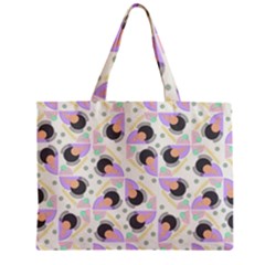 Pattern Pastel Drawing Art Zipper Mini Tote Bag