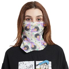 Pattern Pastel Drawing Art Face Covering Bandana (Two Sides)