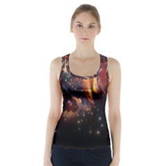 Nebula Galaxy Stars Astronomy Racer Back Sports Top by Uceng