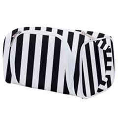 Illustration Stripes Geometric Pattern Toiletries Pouch