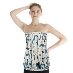 Flower Flora Decoration Pattern Strapless Top by Uceng