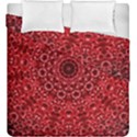 Red Wallpaper Mandala Pattern Art Duvet Cover Double Side (King Size) View2