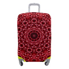 Red Wallpaper Mandala Pattern Art Luggage Cover (small) by Uceng