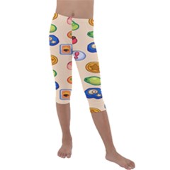 Acnh Wallpaper Kids  Lightweight Velour Capri Leggings  by artworkshop