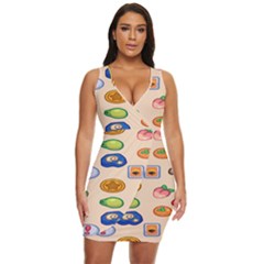 Acnh Wallpaper Draped Bodycon Dress by artworkshop