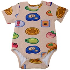 Acnh Wallpaper Baby Short Sleeve Bodysuit by artworkshop