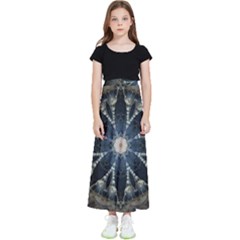 Mandala Ornament Background Kids  Flared Maxi Skirt by Uceng