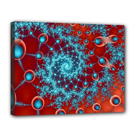 Fractal Pattern Background Canvas 14  X 11  (stretched)