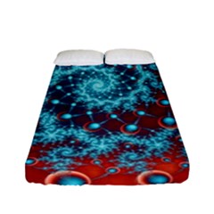 Fractal Pattern Background Fitted Sheet (full/ Double Size)