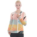 Leaves Pattern Design Colorful Casual Zip Up Jacket View1