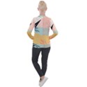 Leaves Pattern Design Colorful Casual Zip Up Jacket View2