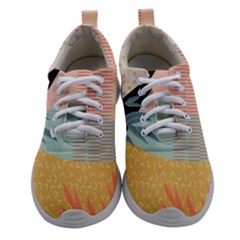 Leaves Pattern Design Colorful Women Athletic Shoes by Uceng