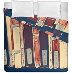 Books Shelf Library Book Shelf Duvet Cover Double Side (king Size) by Uceng