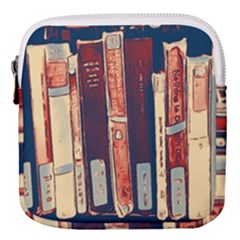 Books Shelf Library Book Shelf Mini Square Pouch by Uceng