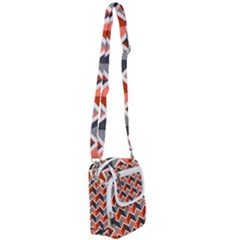 Colorful Zigzag Pattern Wallpaper Free Vector Shoulder Strap Belt Bag by artworkshop