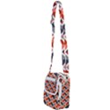 Colorful Zigzag Pattern Wallpaper Free Vector Shoulder Strap Belt Bag View2