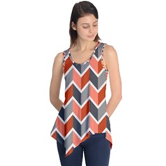 Colorful Zigzag Pattern Wallpaper Free Vector Sleeveless Tunic by artworkshop