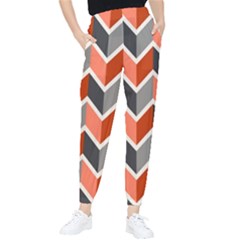 Colorful Zigzag Pattern Wallpaper Free Vector Tapered Pants by artworkshop