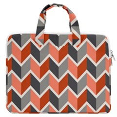 Colorful Zigzag Pattern Wallpaper Free Vector Macbook Pro 16  Double Pocket Laptop Bag  by artworkshop