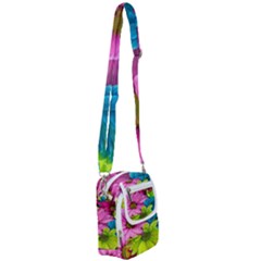 Flowers Wallpaper Shoulder Strap Belt Bag by artworkshop