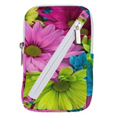 Flowers Wallpaper Belt Pouch Bag (small) by artworkshop