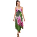 Flowers Halter Tie Back Dress  View1