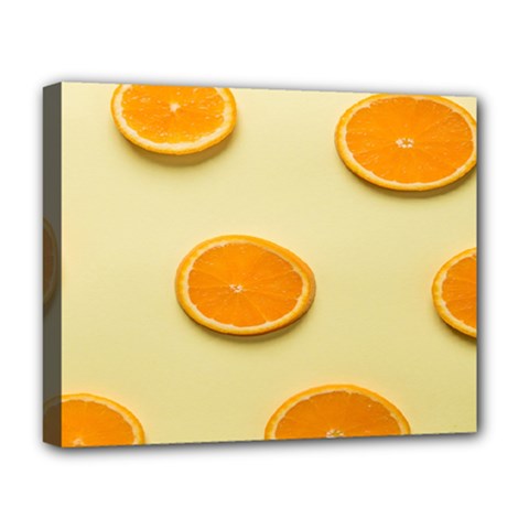 Fruite Orange Deluxe Canvas 20  X 16  (stretched) by artworkshop