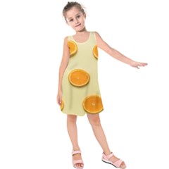 Fruite Orange Kids  Sleeveless Dress by artworkshop