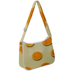 Fruite Orange Zip Up Shoulder Bag by artworkshop