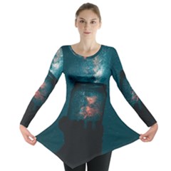 Swimming  Long Sleeve Tunic  by artworkshop
