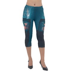 Swimming  Lightweight Velour Capri Leggings 