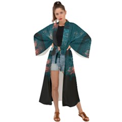 Swimming  Maxi Kimono by artworkshop