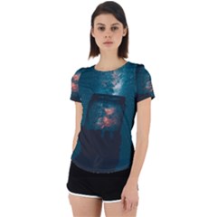 Swimming  Back Cut Out Sport Tee by artworkshop