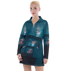 Sweming Women s Long Sleeve Casual Dress by artworkshop